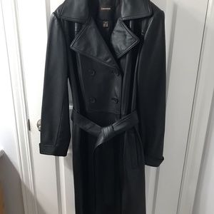 Woman’s leather coat